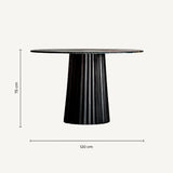Plissé Wood Dining Table
