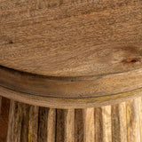 Plisse Mango Wood Side Table
