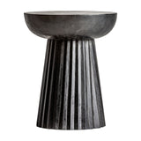 Plissé Wood Side Table