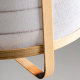 Bamboo and Linen Ceiling Lamp