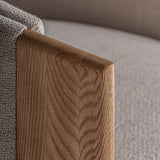 Nara Armchair in Beige Oak Wood