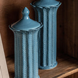 Zaea Blue Ceramic Vase
