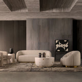 Albenga White Terrazzo Side Table