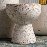 Albenga White Terrazzo Side Table
