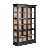 Bavay Black Mango Wood Glass Cabinet