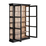Bavay Black Mango Wood Glass Cabinet