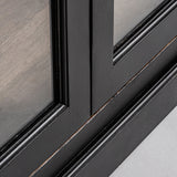 Bavay Black Mango Wood Glass Cabinet