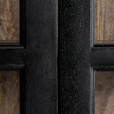 Bavay Black Mango Wood Glass Cabinet