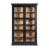 Bavay Black Mango Wood Glass Cabinet