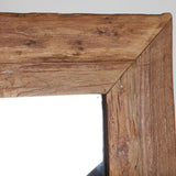 Lux Teak Wood Square Mirror