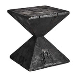 Vievy Black Recycled Pine Wood Side Table