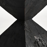 Vievy Black Recycled Pine Wood Side Table