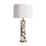 Chiara White/Black Marble Table Lamp