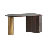 Cheb Brown Pine Wood Desk