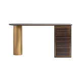 Cheb Brown Pine Wood Desk