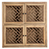 Melnik Elm Wood Modular Display Cabinet