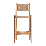 Agia Teak Wood Tall Bar Stool