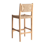 Agia Teak Wood Tall Bar Stool