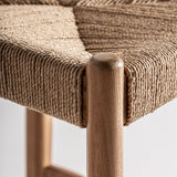 Agia Teak Wood Tall Bar Stool