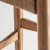 Agia Teak Wood Tall Bar Stool