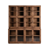 Jekye Wooden Cabinet Glass Doors