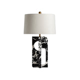 Ornella Black/White Marble Table Lamp