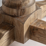 Sonvigo Recycled Elm Tree Wood Extending Table