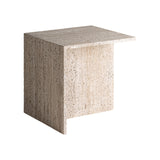 Theuville Travertine Side Table