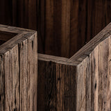 Samsun Reclaimed Wood Plant Pot (Set Of 2)