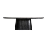 Nauen Oval Black Mango Wood Dining Table