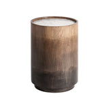 Arneke Mango Wood Side Table Marble Top