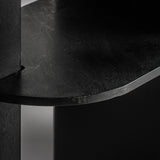 Nara Mango Wood Bookcase Black