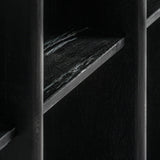 Nara Mango Wood Bookcase Black