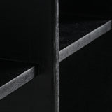 Nara Mango Wood Bookcase Black