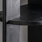 Nara Mango Wood Bookcase Black