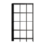 Nara Mango Wood Bookcase Black
