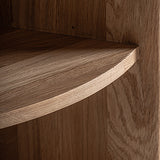 Nara Natural Oak Wood Tall Side Table