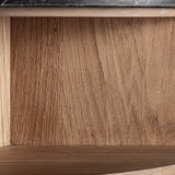 Nara Natural Oak Wood Tall Side Table