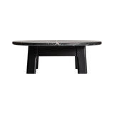 Nara Black Mango Wood Coffee Table Marble Top