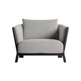 Nara Black Oak Wood Armchair