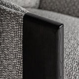 Nara Black Oak Wood Armchair