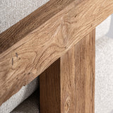 Testa Recycled Teak Wood Outdoor Armchair