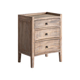 Lahn Firwood Bedside Table Rattan Top