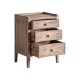 Lahn Firwood Bedside Table Rattan Top