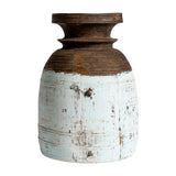 Kalid Reclaimed Wood Vase