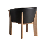 Nara Oak Wood Chair - Leather