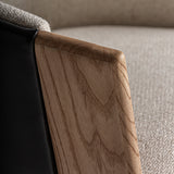 Nara Oak Wood Chair - Leather