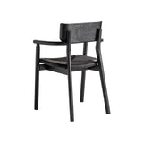 Tasque Matte Black Oak Wood Chair
