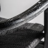Tasque Matte Black Oak Wood Chair
