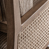 Romarand Mango Wood & Wicker Armchair
